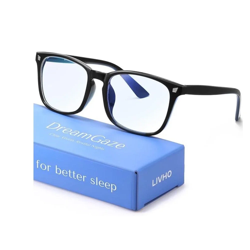 Livho DreamGaze Gaming Blue Light Blocking Glasses Black Square Frame Unisex
